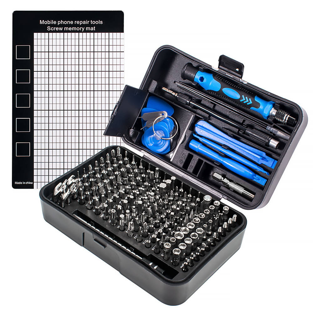 Electronics Repair Tools - Set Obeng Presisi 170-in-1, Baja Paduan