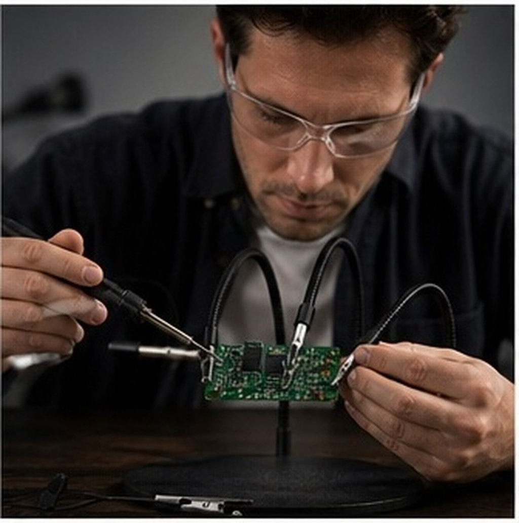 Electronics Repair Tools - 3 buah penjepit meja kerja untuk
